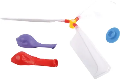 Produktbild von EDUPLAY 130197 Luftballon Helikopter, 7-teilig (Farbe zufällig, 1 Set)