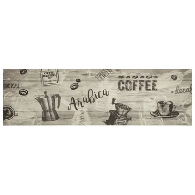 Immagine prodotto di Tappeto da Cucina Lavabile Grigio Caffè 45x150 cm in Velluto