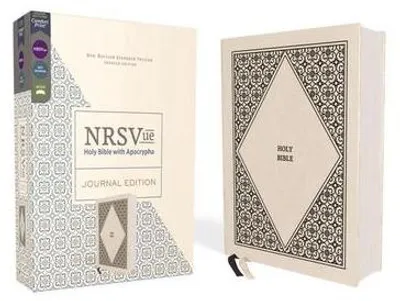Obrázok produktu pre NRSVue, Holy Bible with Apocrypha, Journal Edition, Cloth over Board, Cream, Comfort Print