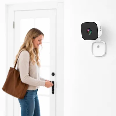 Produktbild von Mini-WLAN-Überwachungskamera,kabellose WiFi-Kamera mit Nachtsicht,Sicherheitskamera für Zuhause,Fernüberwachung von Kindern u Senioren,innen und außen