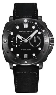 Produktbild von Herrenuhr Pagani Design Sarian, Automatik, Schwarz / Schwarz