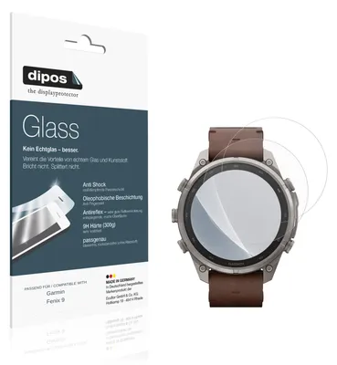 Obrázok produktu pre 2 ochranné fólie pre Garmin Fenix 9, matná povrchová úprava - fólia proti nárazom, 9H, vyrobená z tvrdeného plastu (sklo)