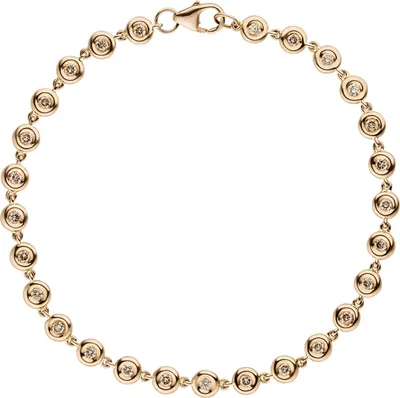 Produktbild von Tennisarmband Armband aus 585 Gold Rotgold mit 27 Brillanten 0,88ct. 18cm Damen