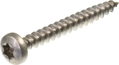 Immagine prodotto di Vite per truciolare SECCARO, testa bombata 4 x 35 mm, acciaio inossidabile V2A VA A2, vite per legno con filetto intero, TX / cava esalobata