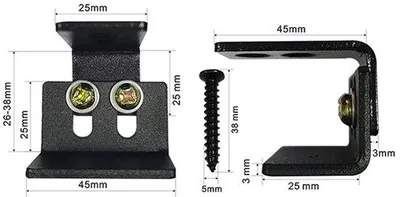 Obrázok produktu pre Posuvné dvere s koľajnicou na montáž na stenu – spodná koľajnica – dvere z ocele – 3,3 cm – jednoduchá inštalácia