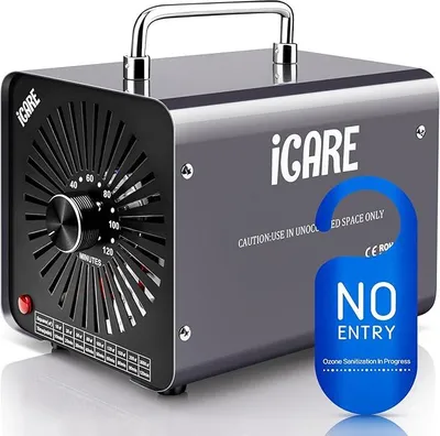Productafbeelding van Ozongenerator 30000 mg/h, industrieel ozongenerator, O3, luchtzuiveraar | Ozongenerator met 120 minuten timer, bereik tot 300?, geurbestrijder, geurneutralisator voor auto, rook, keuken, huisdiergeuren