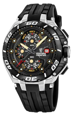 Produktbild von Festina F20755/8 Chrono Bike Chronograph Uhr Herrenuhr Silikon Chrono Datum schwarz
