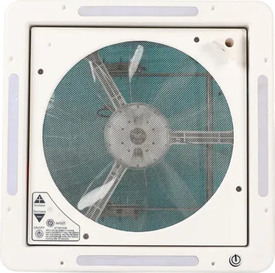 Obrázok produktu pre 12V RV strešný ventilačný ventilátor 4 LED svetlá Prívod vzduchu Výstup vzduchu Dvojitý režim pre karavany, jachty a prívesy