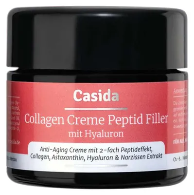 Produktbild von Collagen Peptid Filler - Anti-Aging Creme mit Hyaluron 50ml | CASIDA
