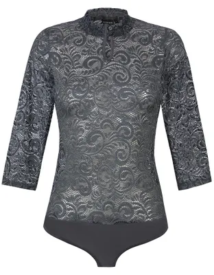 Produktbild von Stockerpoint Damen Sera Trachtenbody, anthrazit, XL