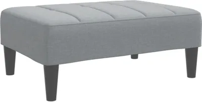 Zdjęcie produktu dla vidaXL Podnóżek jasnoszary 77x55x31 cm tkanina