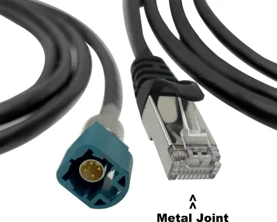 Obrázok produktu pre 2ks Diagnostický servisný kábel Diagnostický servisný systém Diagnostický nástroj Náhrada pre Tesla Model S/X 2012-2016 3/Y Kovový kĺbový kábel Dĺžka 150cm/59inch 1013230-00-A 1137658-00-A