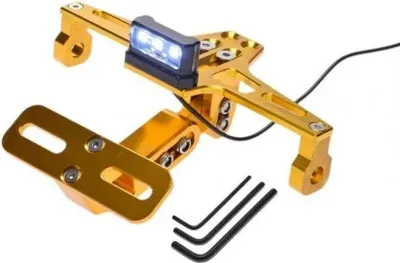 Produktbild von Nummernschildhalter universal gelb
