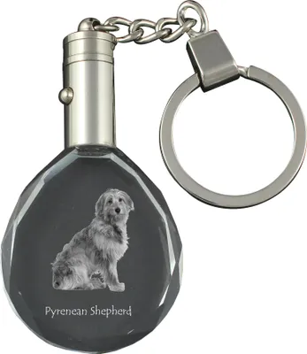 Produktbild von Pyrenaen-Hutehund, Pyrenäenschäferhund - Anhänger mit einem Foto eines Hundes, Schlüsselanhänger aus Kristall in einer Geschenkbox, ein einzigartiges Geschenk von Art-Dog