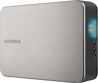 Image de Disque Dur Externe Toshiba Canvio Flex, 4 To, Argent Chaud