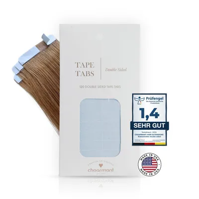 Produktbild von chaarmant Tape Tabs für Tape In Extensions 120 Stück – Ersatz Klebestreifen