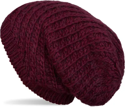 Produktbild von styleBREAKER Uni Strick Beanie Mütze grob gestrickt, Slouch Longbeanie, Grobstick Winter Strickmütze 04024158