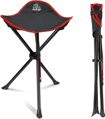 Image de Chaise pliante à trois pieds pour l'extérieur, la randonnée, les pique-niques et les voyages