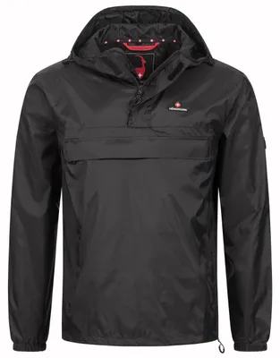 Imagen del producto de Chaqueta impermeable y cortavientos con capucha y bolsillo en el pecho