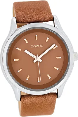 Produktbild von Oozoo Leder Damen Uhr Analog Quarzuhr Armband braun Timepieces D2UOC7437A