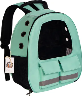 Immagine prodotto di zaino trasportino per cane e gatto, Furrever Friends Vacation, con maniglia a mano e spallacci, colore verde