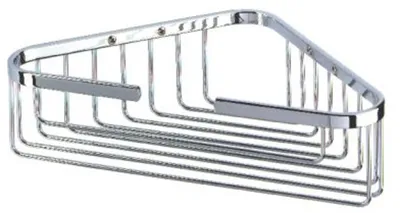 Produktbild von Geesa Basket Flaschen- und Schwammhalter Ecksmodell Chrom