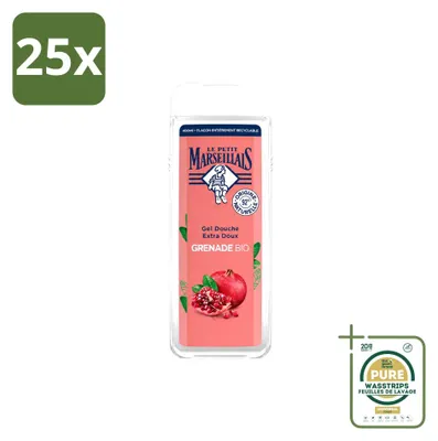 Produktbild von 25 x Le Petit Marseillais Bio Granatapfel Duschgel - 400 ml - Vorratspackung - 25 Stücke