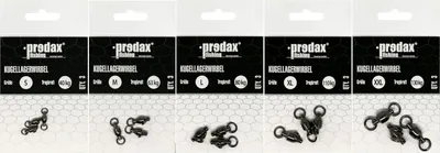 Produktbild von Predax Kugellagerwirbel black nickel - 3 Tönnchenwirbel, Tragkraft:80kg