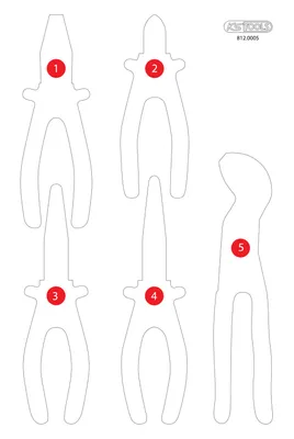 Imagen del producto de KS TOOLS: Inserto de espuma vacío para el modelo 812.0005 (812.0005-97)