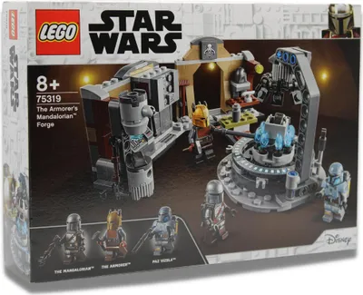 Produktbild von LEGO 75319 Star Wars Die mandalorianische Schmiede der Waffenschmiedin, Bauset mit 3 Minifiguren, Spielzeug für Kinder ab 8 Jahren, Geschenkidee