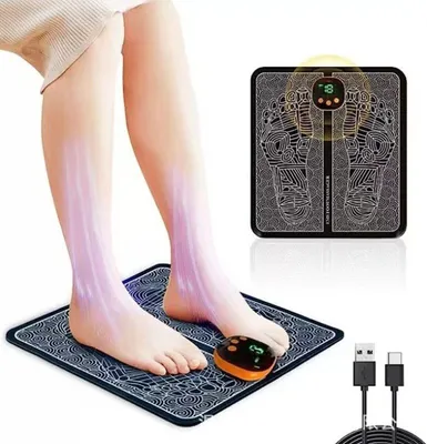 Produktbild von Fußmassagegerät Fußmassagegerät Elektrisch Faltbares Tragbares EMS Fußmassagegerät Fussmatte Fußmassagepads Charging Type Fussmassagegerät