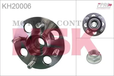 Produktbild von NSK Radlagersatz Hinten für HONDA Jazz II Schrägheck (GD, GE3, GE2) 134mm KH20006