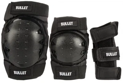 Image de Bullet Kit de protection pour patins à glace 3 pièces pour adultes