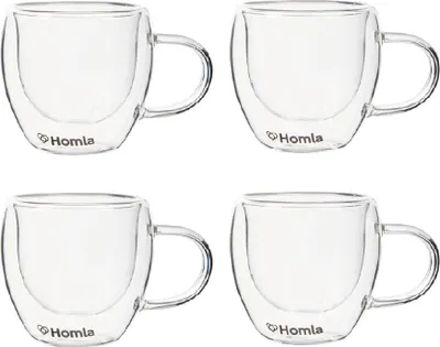 Obrázok produktu pre HOMLA CEMBRA dvojstenné sklo 80 ml sada 4 ks