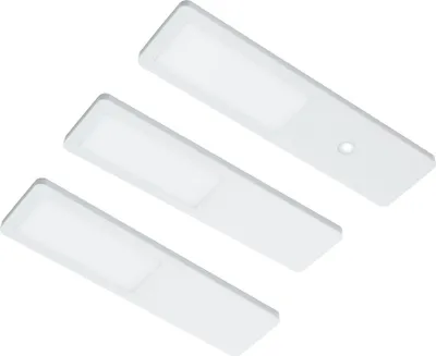 Zdjęcie produktu dla Oświetlenie podszafkowe LED do kuchni 3x4 W, lampa kuchenna Fynn, ciepła biel