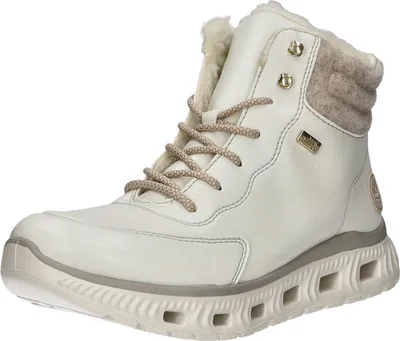 Zdjęcie produktu dla Sznurowane buty za kostkę z ciepłą podszewką do 35 mm obcasa (casual) M6010-80