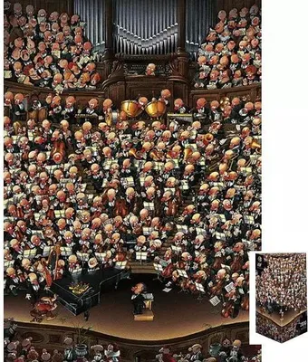 Zdjęcie produktu dla Szalona orkiestra. Puzzle + plakat, 2000 elementów
