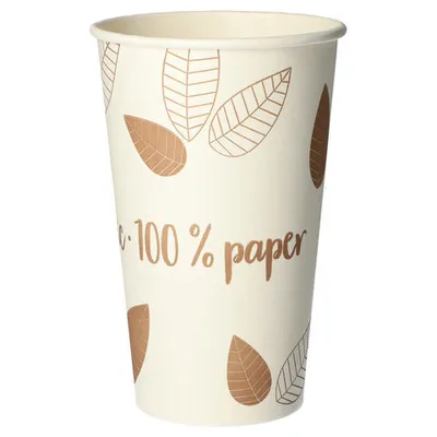 Produktbild von 50x  Heißgetränke Trinkbecher Coffee to Go unbeschichtet braun 400ml