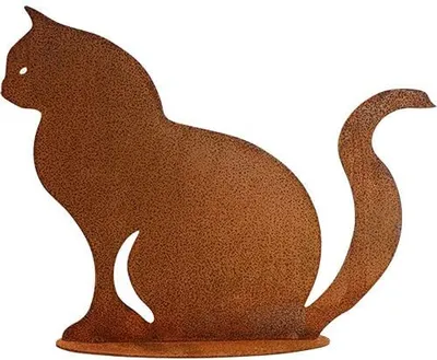 Produktbild von Rostikal Rost Deko Gartenfigur Katze 25 cm Gartendeko Vintage Dekoration Shabby
