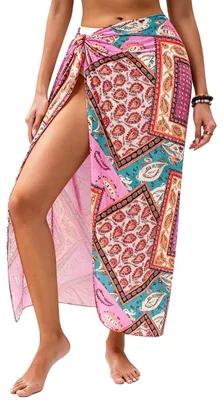 Immagine prodotto di Sarong da donna - Pareo leggero con motivo bohémien - Rosa