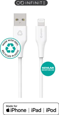 Zdjęcie produktu dla eSTUFF ES601270, 2 m, Lightning, USB A, Męska, Męska, Biały