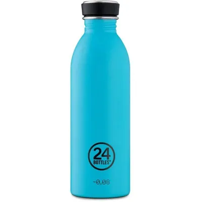Zdjęcie produktu dla 24Bottles Urban Bottle, 500 ml, Codzienne użytkowanie, Niebieski, Stal nierdzewna, Lagoon Blue, Dorosły