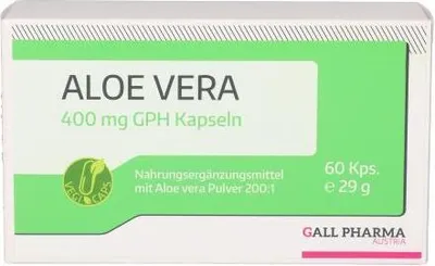 Obrázek produktu pro GALL PHARMA Aloe Vera 400 mg GPH Kapseln, 60 St. Kapseln
