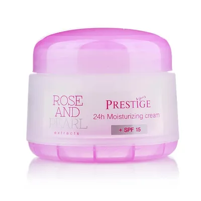 Image de Prestige Rose et Perle Crème hydratante visage 24h SPF15 50 ml