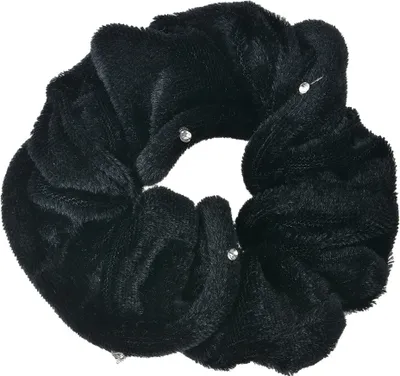 Produktbild von Clayre & Eef Haargummi Ø 10 cm Schwarz Samt