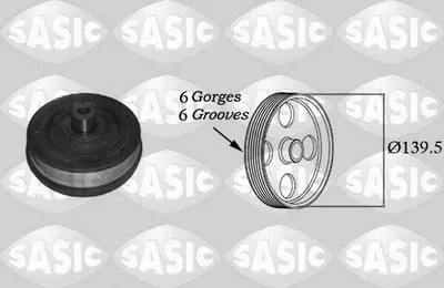 Produktbild von SASIC 2156019 Riemenscheibe Kurbelwelle für FORD MONDEO IV Turnier (BA7)