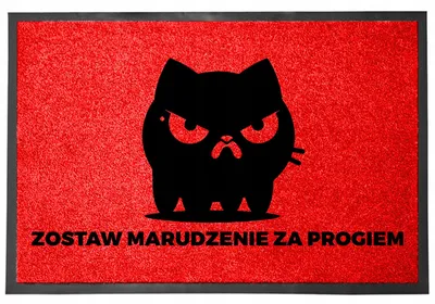 Produktbild von TabPrint Fußmatte 40x60 cm Rot Witziger Spruch