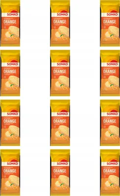 Produktbild von SONKO Reiskuchen mit Maismehl, Orangengeschmack, 65g