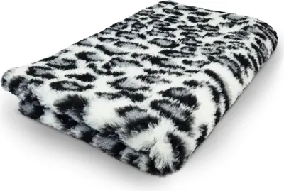 Produktbild von Vet Bed Hundedecke mit Antirutschbeschichtung Leopard grau 150 x 100 cm