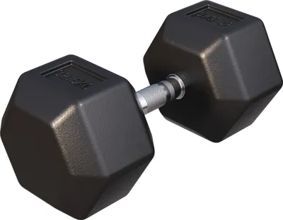Produktbild von GORILLA SPORTS® Hexagon Kurzhanteln - 32,5kg Gewichte, Gusseisen Gummiert, Rutschsicher, Griff Gerändelt, Verchromt, Schwarz - Sechseckige Hanteln, Dumbbell, Krafttraining, Fitness